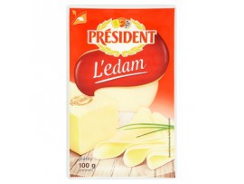 Président Полутвердый нарезанный сыр L'эдам 47% 100 г